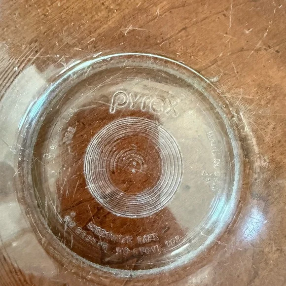 Pyrex Clear Glass Nesting Bowls Mixing Bowl Set of 3 - #325, #323, and #322 - Picture 11 of 13